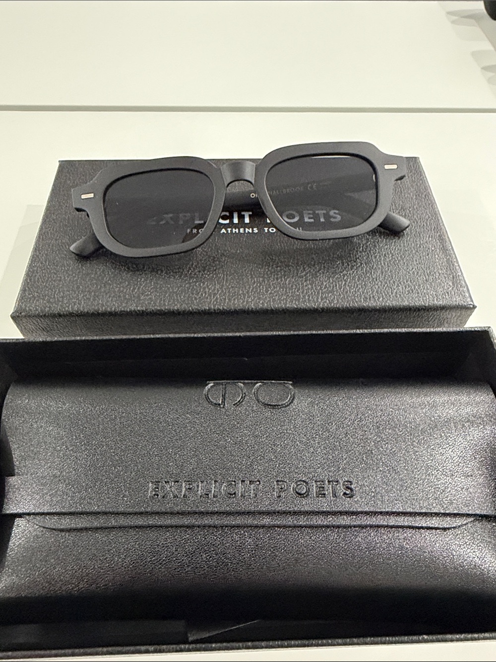 Explicit Poets Original Brook Sun Glasses Matte-Black BRAND NEW